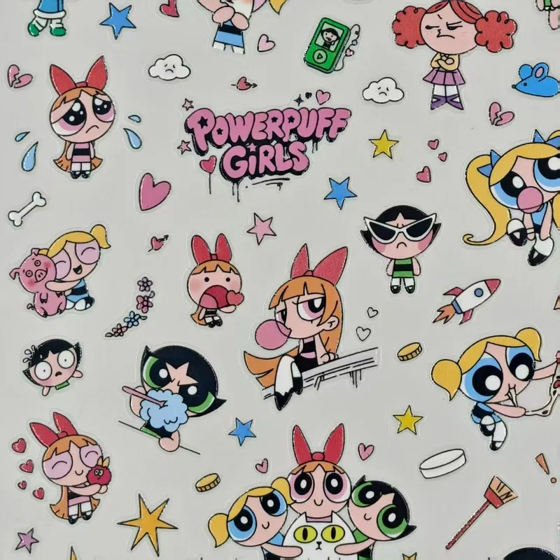 Stiker Powerpuff Girls, tahan  - Model Kit Anime Girl ulasan dan harga